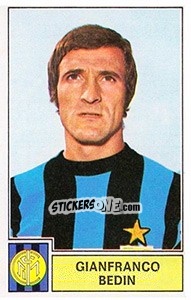 Sticker Gianfranco Bedin - Calciatori 1971-1972 n. 116 - Panini