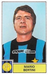 Cromo Mario Bertini - Calciatori 1971-1972 - Panini