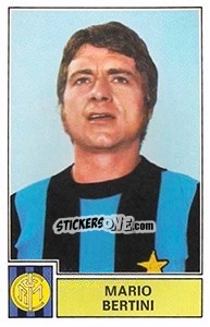 Sticker Mario Bertini - Calciatori 1971-1972 n. 117 - Panini