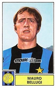 Sticker Mauro Bellugi - Calciatori 1971-1972 n. 123 - Panini
