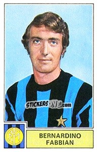 Sticker Bernardino Fabbian - Calciatori 1971-1972 n. 124 - Panini