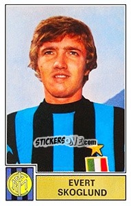 Figurina Evert Skoglund - Calciatori 1971-1972 - Panini
