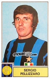 Sticker Sergio Pellizzaro - Calciatori 1971-1972 n. 127 - Panini