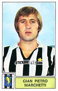Sticker Gian Pietro Marchetti - Calciatori 1971-1972 n. 133 - Panini