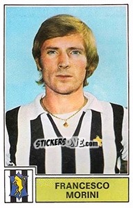 Figurina Francesco Morini - Calciatori 1971-1972 - Panini