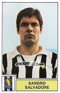 Cromo Sandro Salvadore - Calciatori 1971-1972 - Panini