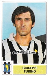 Cromo Giuseppe Furino - Calciatori 1971-1972 - Panini
