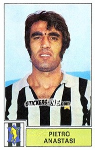 Sticker Pietro Anastasi - Calciatori 1971-1972 n. 140 - Panini