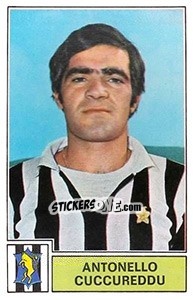 Sticker Antonello Cuccureddu - Calciatori 1971-1972 n. 145 - Panini