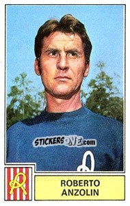 Cromo Roberto Anzolin - Calciatori 1971-1972 - Panini