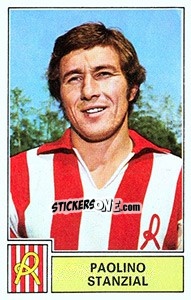 Sticker Paolino Stanzial - Calciatori 1971-1972 - Panini