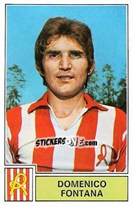 Sticker Domenico Fontana - Calciatori 1971-1972 - Panini