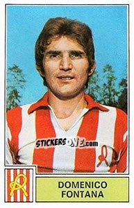 Figurina Domenico Fontana - Calciatori 1971-1972 - Panini