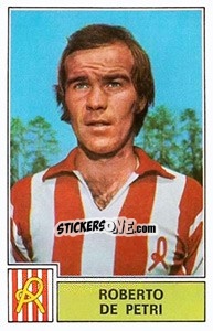 Sticker Roberto De Petri - Calciatori 1971-1972 n. 163 - Panini