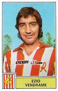 Sticker Ezio Vendrame - Calciatori 1971-1972 n. 166 - Panini