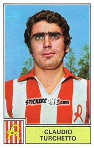 Sticker Claudio Turchetto - Calciatori 1971-1972 - Panini