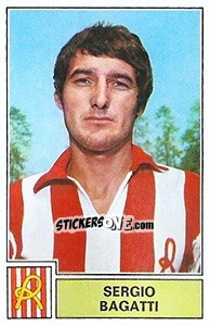 Sticker Sergio Bagatti - Calciatori 1971-1972 n. 168 - Panini