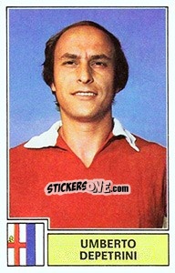 Figurina Umberto Depetrini - Calciatori 1971-1972 - Panini