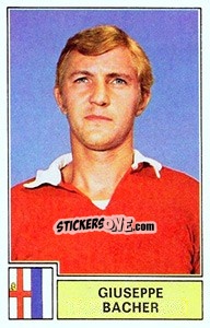 Sticker Giuseppe Bacher - Calciatori 1971-1972 n. 174 - Panini