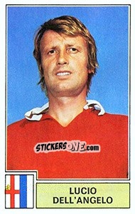 Sticker Lucio Dell'Angelo - Calciatori 1971-1972 - Panini