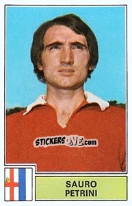 Sticker Sauro Petrini - Calciatori 1971-1972 n. 180 - Panini