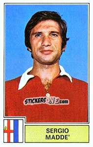 Sticker Sergio Madde - Calciatori 1971-1972 n. 181 - Panini