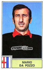 Sticker Mario Da Pozzo - Calciatori 1971-1972 n. 183 - Panini