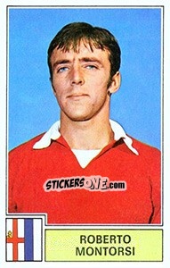 Sticker Roberto Montorsi - Calciatori 1971-1972 n. 187 - Panini
