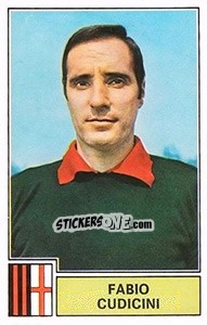 Sticker Fabio Cudicini - Calciatori 1971-1972 n. 191 - Panini