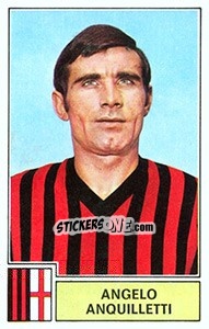 Sticker Angelo Anquilletti - Calciatori 1971-1972 n. 192 - Panini