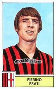 Sticker Pierino Prati - Calciatori 1971-1972 - Panini