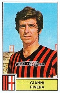 Figurina Gianni Rivera - Calciatori 1971-1972 - Panini