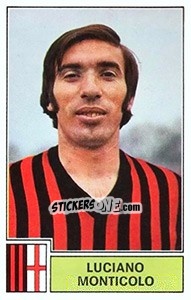 Sticker Luciano Monticolo - Calciatori 1971-1972 - Panini