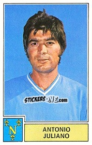 Figurina Antonio Juliano - Calciatori 1971-1972 - Panini