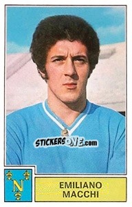 Sticker Emiliano Macchi - Calciatori 1971-1972 - Panini