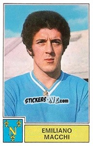 Cromo Emiliano Macchi - Calciatori 1971-1972 - Panini