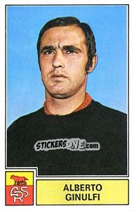 Sticker Alberto Ginulfi - Calciatori 1971-1972 n. 231 - Panini