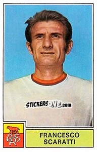 Sticker Francesco Scaratti - Calciatori 1971-1972 n. 232 - Panini