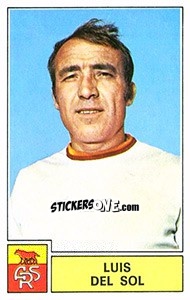 Figurina Luis Del Sol - Calciatori 1971-1972 - Panini