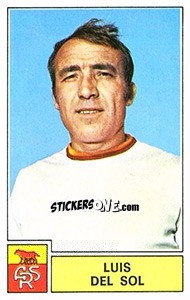 Sticker Luis Del Sol - Calciatori 1971-1972 n. 237 - Panini