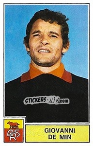 Sticker Giovanni De Min - Calciatori 1971-1972 - Panini