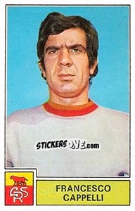 Sticker Francesco Cappelli - Calciatori 1971-1972 n. 244 - Panini