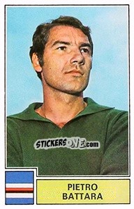 Sticker Pietro Battara - Calciatori 1971-1972 n. 251 - Panini