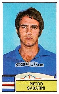 Sticker Pietro Sabatini - Calciatori 1971-1972 - Panini