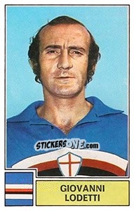 Figurina Giovanni Lodetti - Calciatori 1971-1972 - Panini