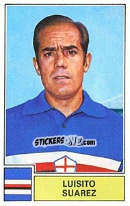 Sticker Luisito Suarez - Calciatori 1971-1972 n. 261 - Panini