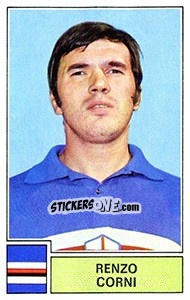Sticker Renzo Corni - Calciatori 1971-1972 n. 265 - Panini