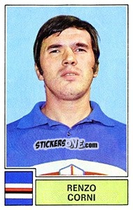 Figurina Renzo Corni - Calciatori 1971-1972 - Panini