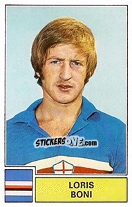 Sticker Loris Boni - Calciatori 1971-1972 - Panini