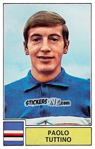Sticker Paolo Tuttino - Calciatori 1971-1972 - Panini